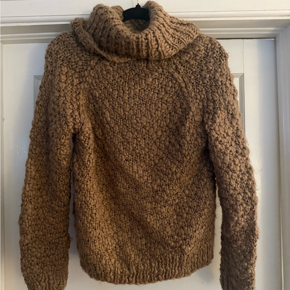 Vivienne Tam Brown Cowl Neck Sweater